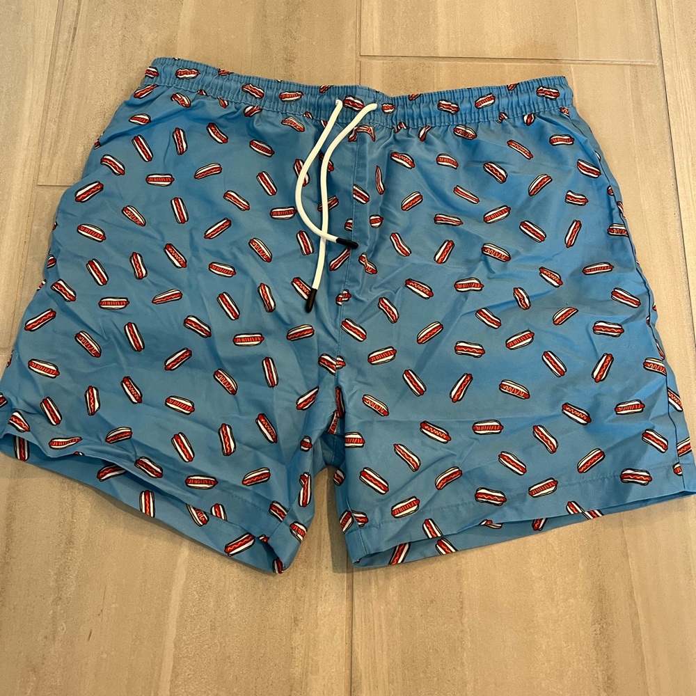 Men’s Abound Bathing Suit with Hot Dogs Design